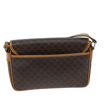 CELINE Macadam Canvas Shoulder Bag PVC Brown Auth 75567 - 0