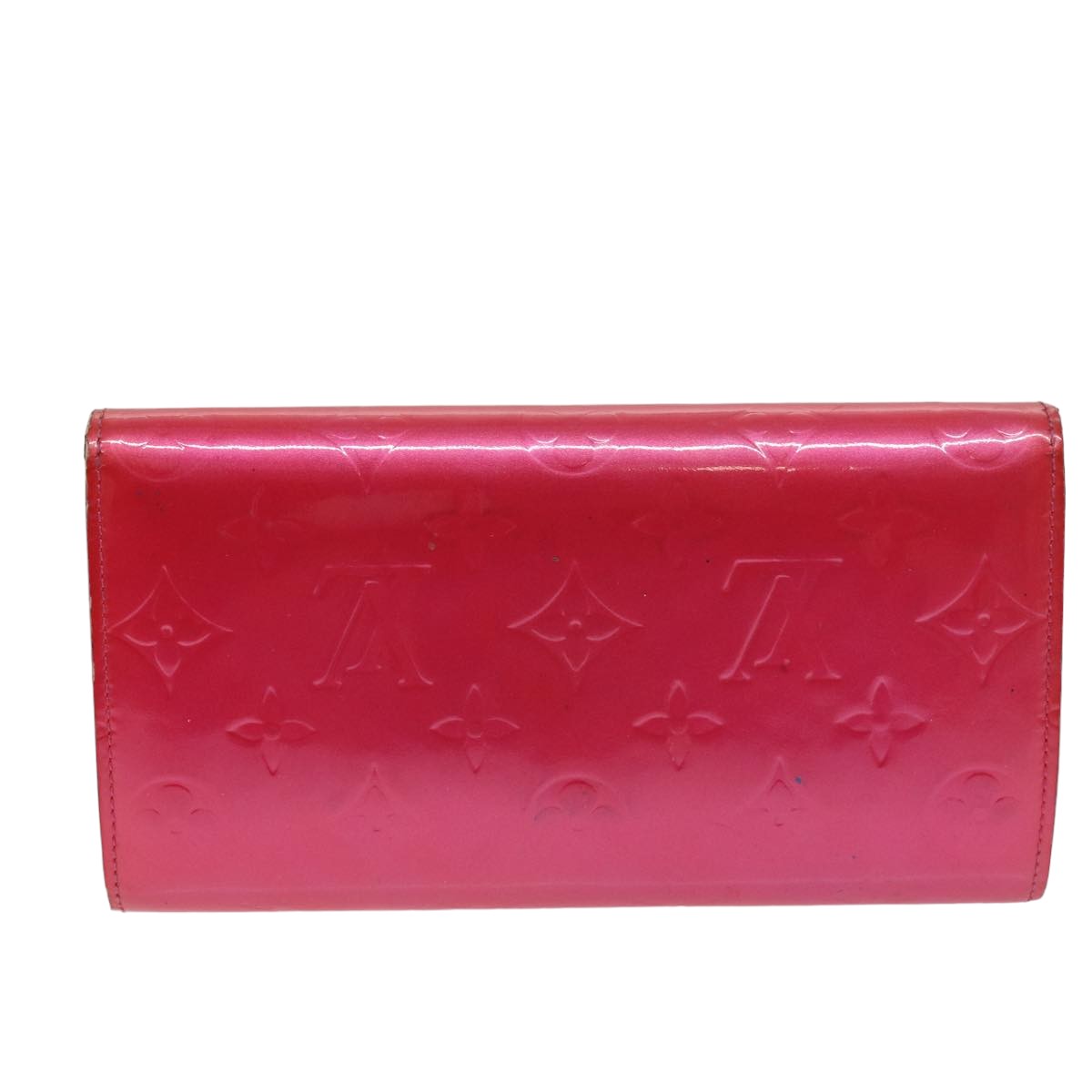 LOUIS VUITTON Vernis Porte Tresol International Wallet Pink M91246 LV Auth 75577 - 0