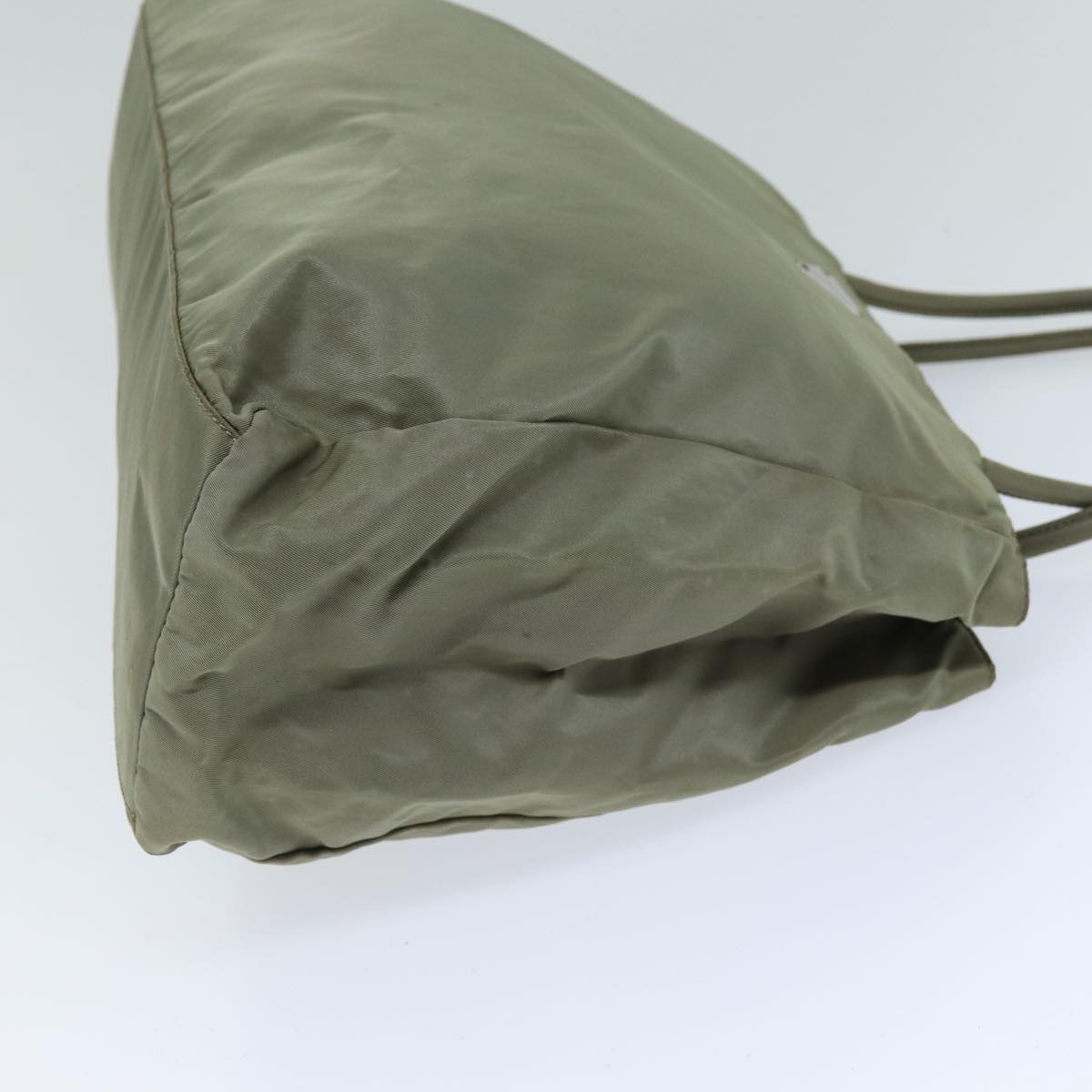 PRADA Tote Bag Nylon Khaki Auth 75580