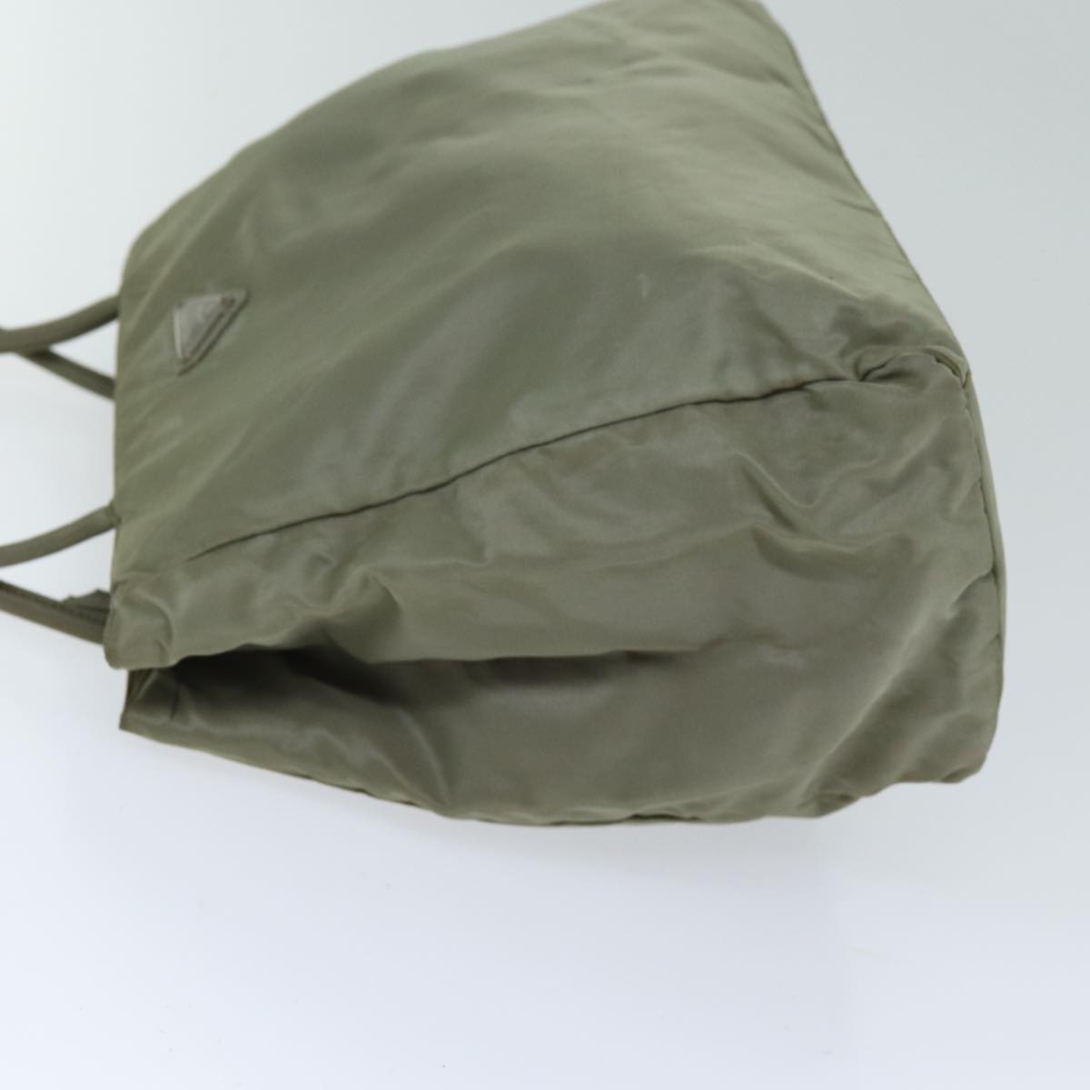 PRADA Tote Bag Nylon Khaki Auth 75580