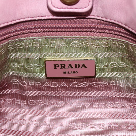 PRADA Hand Bag Nylon 2way Pink Auth 75584