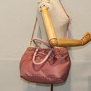 PRADA Hand Bag Nylon 2way Pink Auth 75584-21