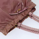 PRADA Hand Bag Nylon 2way Pink Auth 75584-6