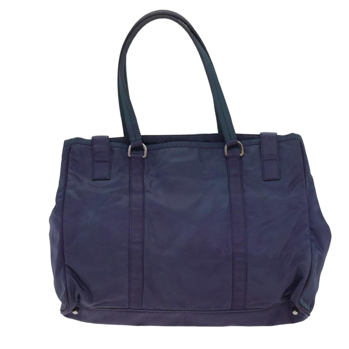 PRADA Tote Bag Nylon Purple Auth 75586