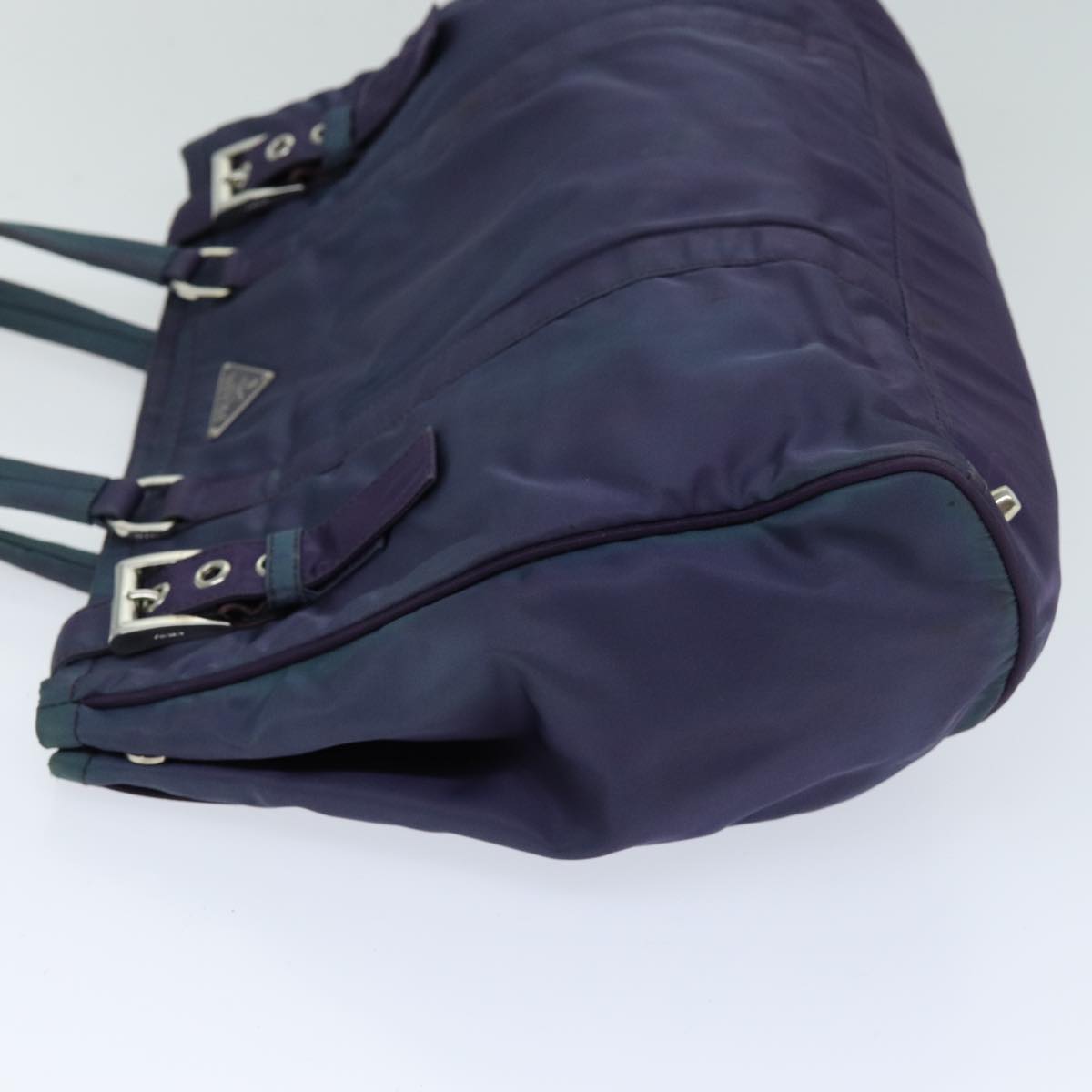 PRADA Tote Bag Nylon Purple Auth 75586