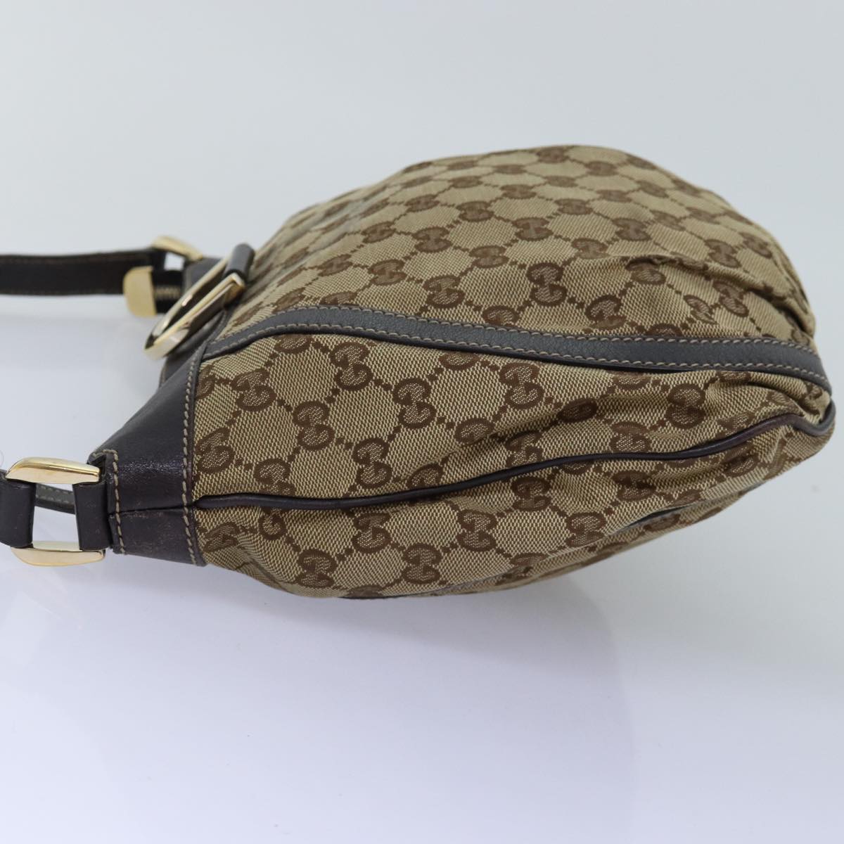 GUCCI GG Canvas Shoulder Bag Beige 203257 Auth 75598