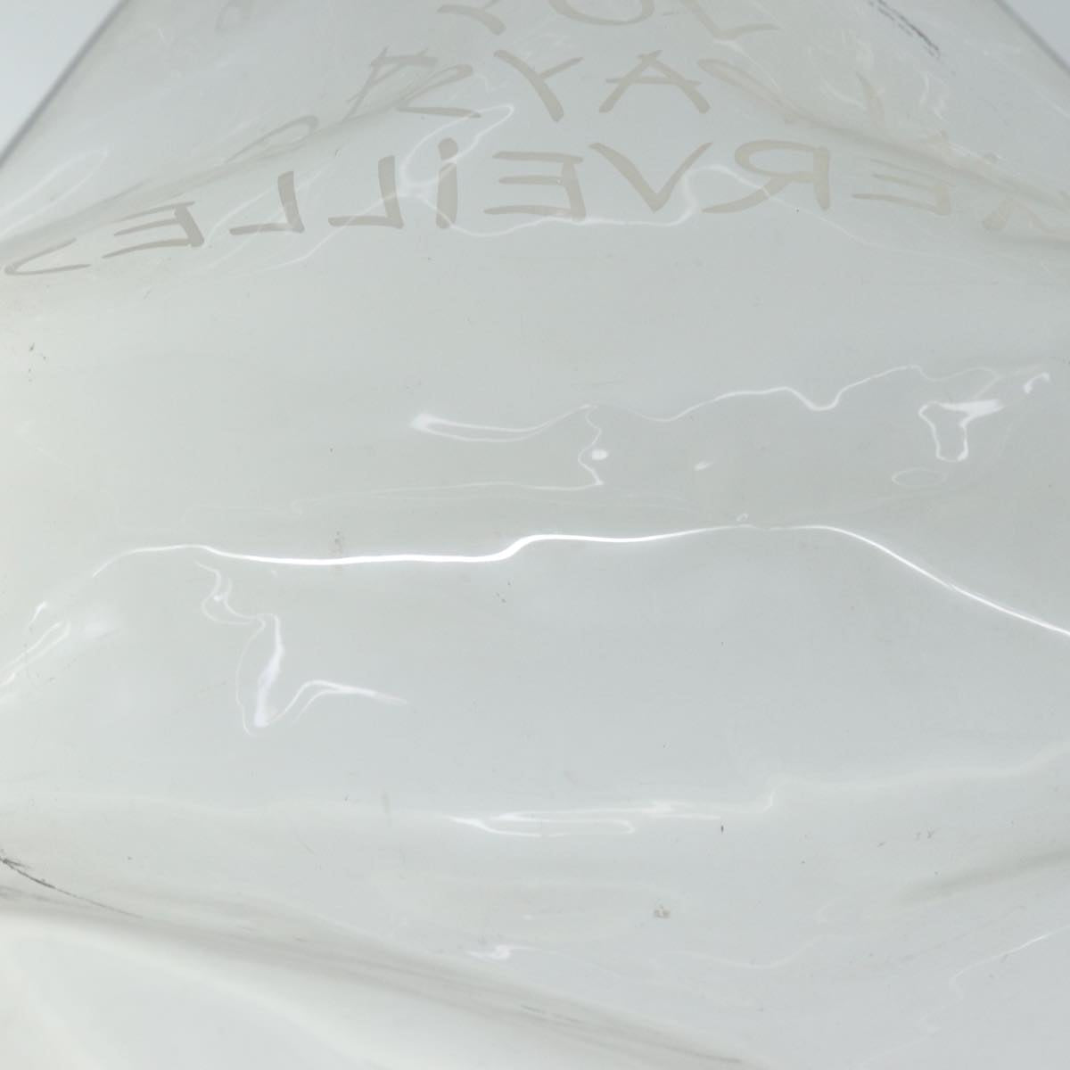 HERMES Vinyl Kelly Hand Bag Vinyl Clear Auth 75612