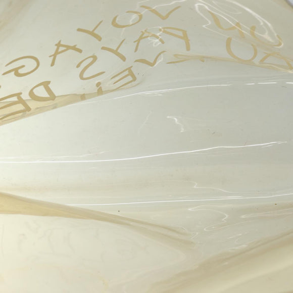 HERMES Vinyl Kelly Hand Bag Vinyl Clear Auth 75613