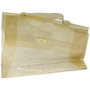 HERMES Vinyl Kelly Hand Bag Vinyl Clear Auth 75613-13