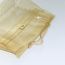 HERMES Vinyl Kelly Hand Bag Vinyl Clear Auth 75613-6