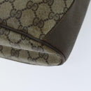 GUCCI Web Sherry Line GG Supreme Shoulder Bag Beige Red 41 02 034 Auth 75621-14