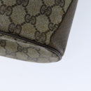 GUCCI Web Sherry Line GG Supreme Shoulder Bag Beige Red 41 02 034 Auth 75621-16