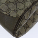 GUCCI Web Sherry Line GG Supreme Shoulder Bag Beige Red 41 02 034 Auth 75621-17