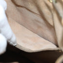 GUCCI Web Sherry Line GG Supreme Shoulder Bag Beige Red 41 02 034 Auth 75621-21