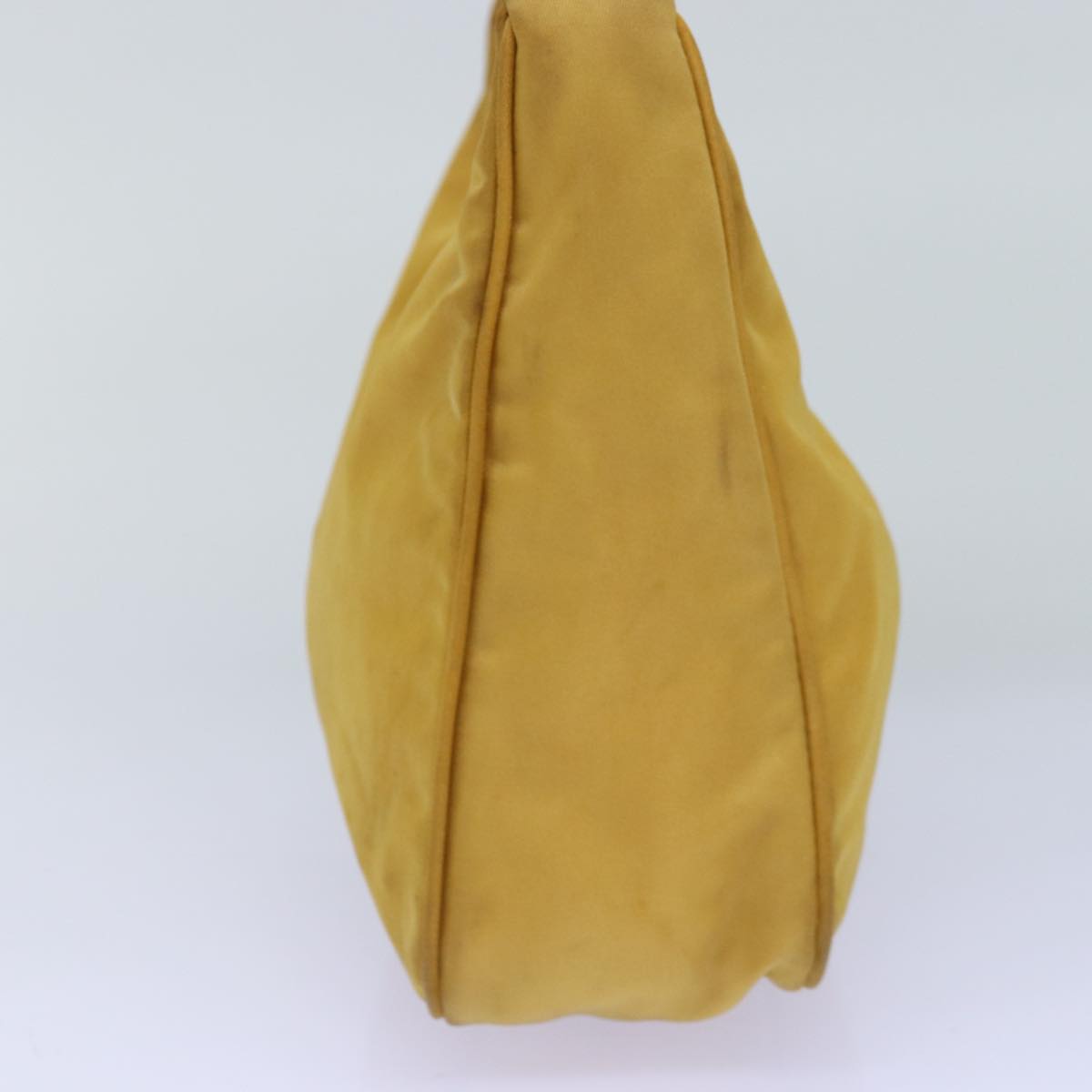 PRADA Hand Bag Nylon Yellow Auth 75633