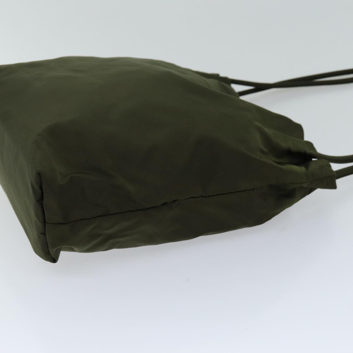 PRADA Tote Bag Nylon Khaki Auth 75638