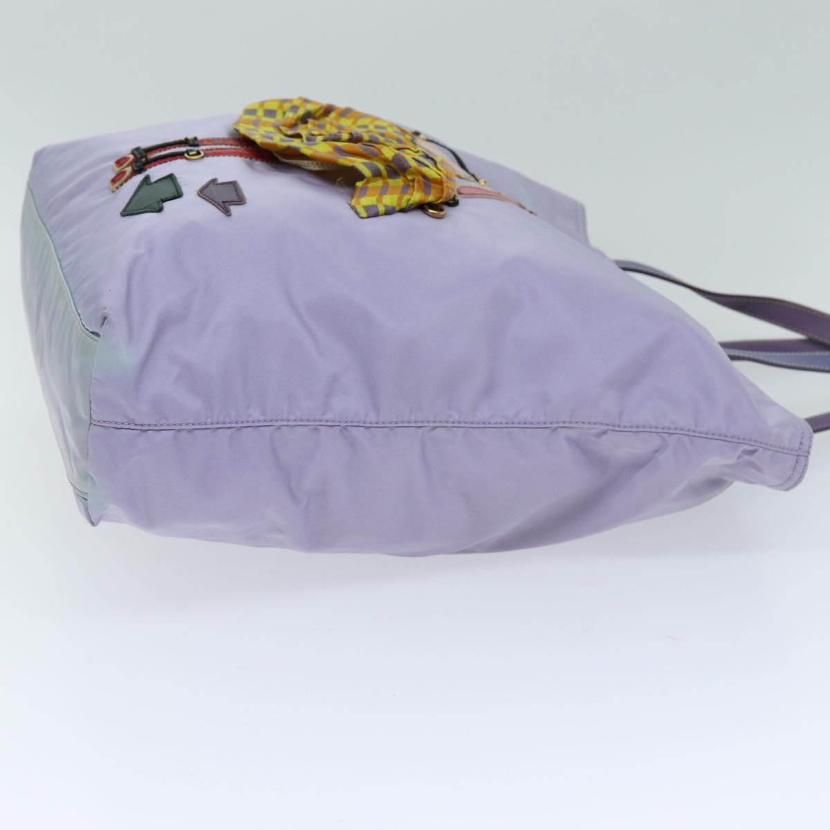 PRADA Tote Bag Nylon Purple Auth 75643