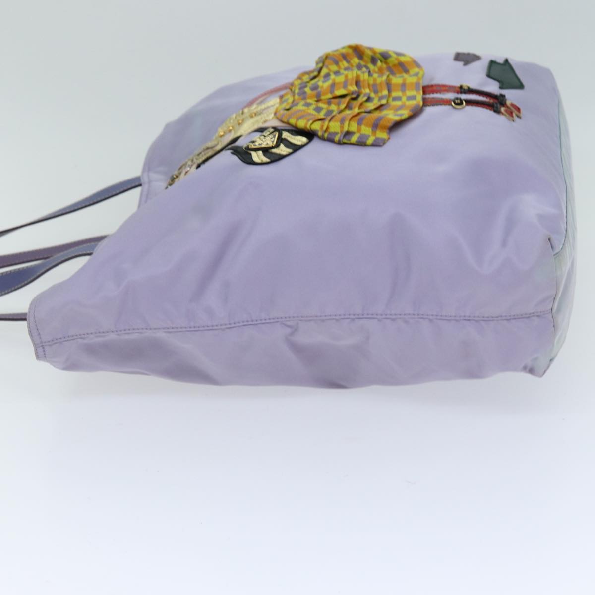 PRADA Tote Bag Nylon Purple Auth 75643