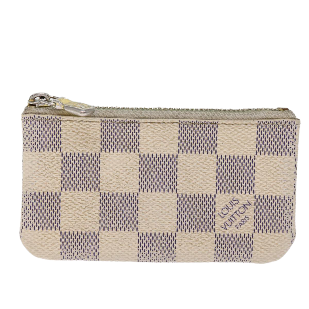 LOUIS VUITTON Damier Azur Pochette Cles Coin Purse N62659 LV Auth 75660