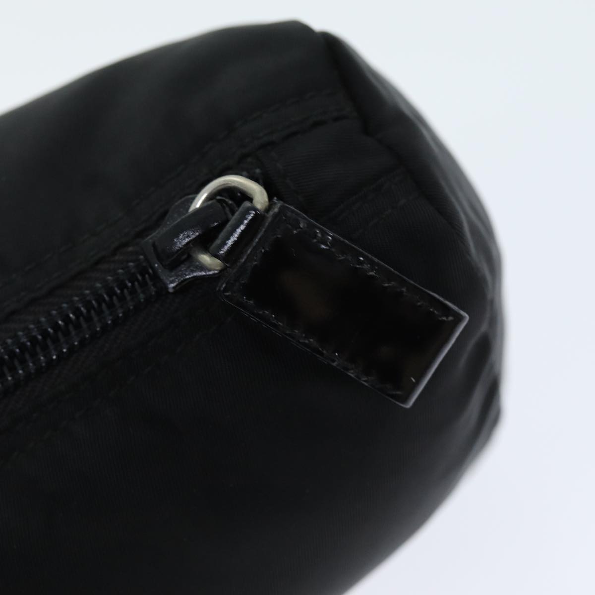 PRADA Pouch Nylon Black Auth 75663