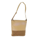 BURBERRY Shoulder Bag Suede Leather Beige Auth 75665-1
