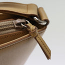 BURBERRY Shoulder Bag Suede Leather Beige Auth 75665-10