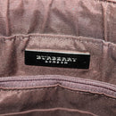 BURBERRY Shoulder Bag Suede Leather Beige Auth 75665-11
