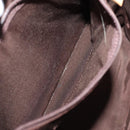 BURBERRY Shoulder Bag Suede Leather Beige Auth 75665-19