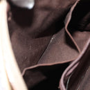 BURBERRY Shoulder Bag Suede Leather Beige Auth 75665-20