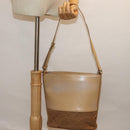 BURBERRY Shoulder Bag Suede Leather Beige Auth 75665-23