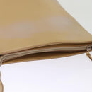 BURBERRY Shoulder Bag Suede Leather Beige Auth 75665-6