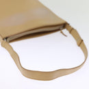 BURBERRY Shoulder Bag Suede Leather Beige Auth 75665-7