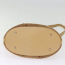 BURBERRY Shoulder Bag Suede Leather Beige Auth 75665-5