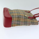 Burberrys Nova Check Tote Bag Canvas Auth 75666-3