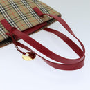 Burberrys Nova Check Tote Bag Canvas Auth 75666-7