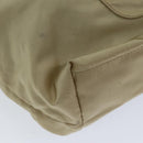 PRADA Tote Bag Nylon Beige Auth 75668-15