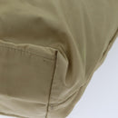 PRADA Tote Bag Nylon Beige Auth 75668-16