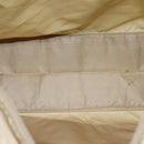 PRADA Tote Bag Nylon Beige Auth 75668-11