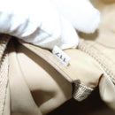 PRADA Tote Bag Nylon Beige Auth 75668-12