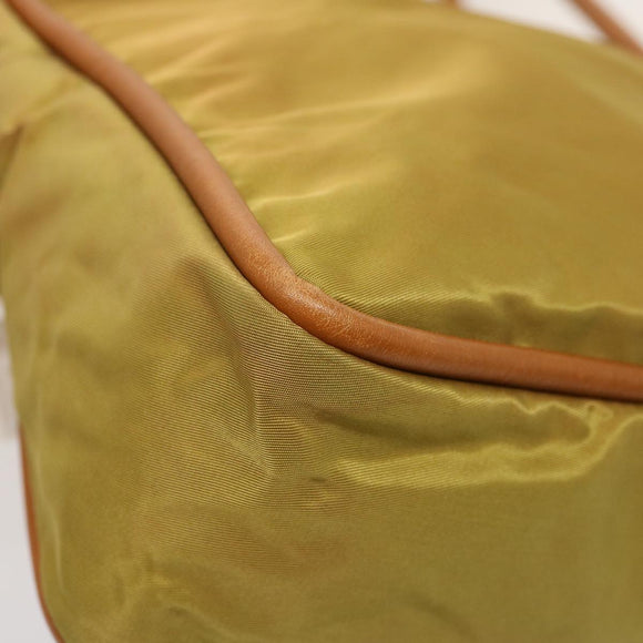 CELINE Umhängetasche Nylon Khaki Original 75674