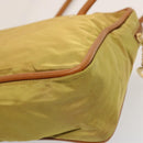 CELINE Shoulder Bag Nylon Khaki Auth 75674-9