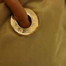 CELINE Shoulder Bag Nylon Khaki Auth 75674-10