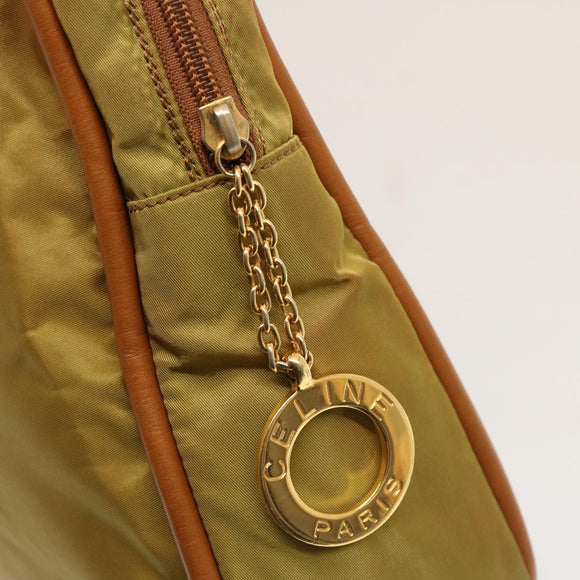 CELINE Umhängetasche Nylon Khaki Original 75674