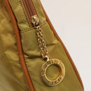 CELINE Shoulder Bag Nylon Khaki Auth 75674-17