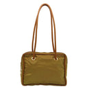 CELINE Shoulder Bag Nylon Khaki Auth 75674-13