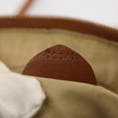 CELINE Shoulder Bag Nylon Khaki Auth 75674-12