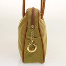 CELINE Shoulder Bag Nylon Khaki Auth 75674-4