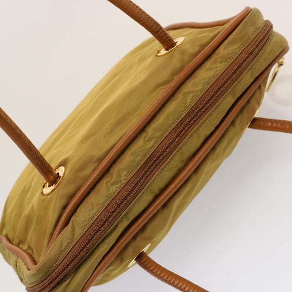 CELINE Umhängetasche Nylon Khaki Original 75674