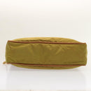 CELINE Shoulder Bag Nylon Khaki Auth 75674-5