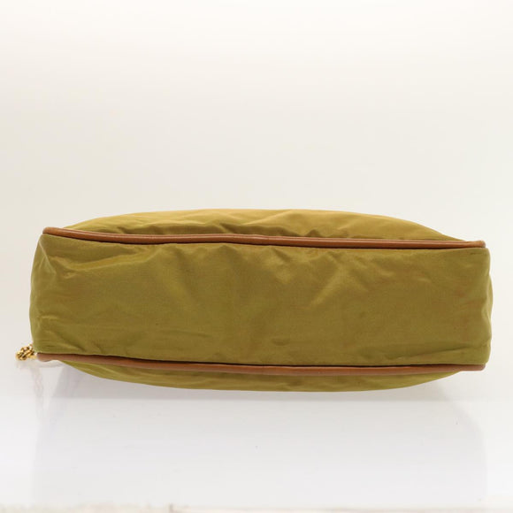 CELINE Umhängetasche Nylon Khaki Original 75674
